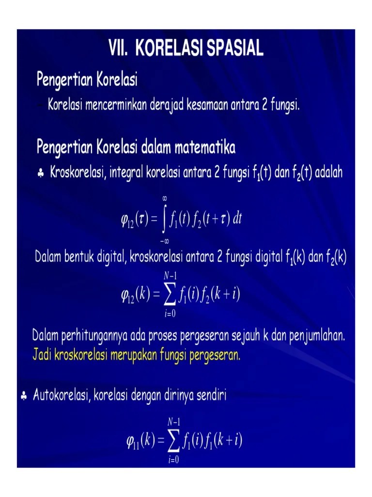 Variogram Vs Correlogram. Korelasi Spasial 1