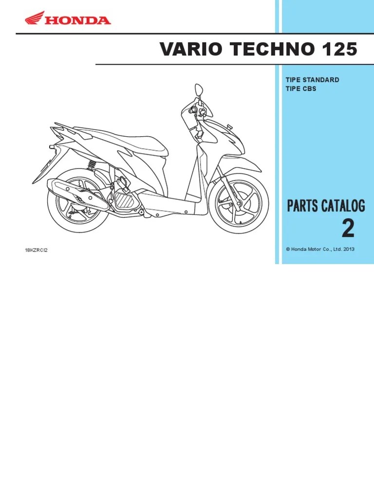 Part Catalog Vario Techno 125. Katalog Suku Cadang Honda Vario Techno 125 2