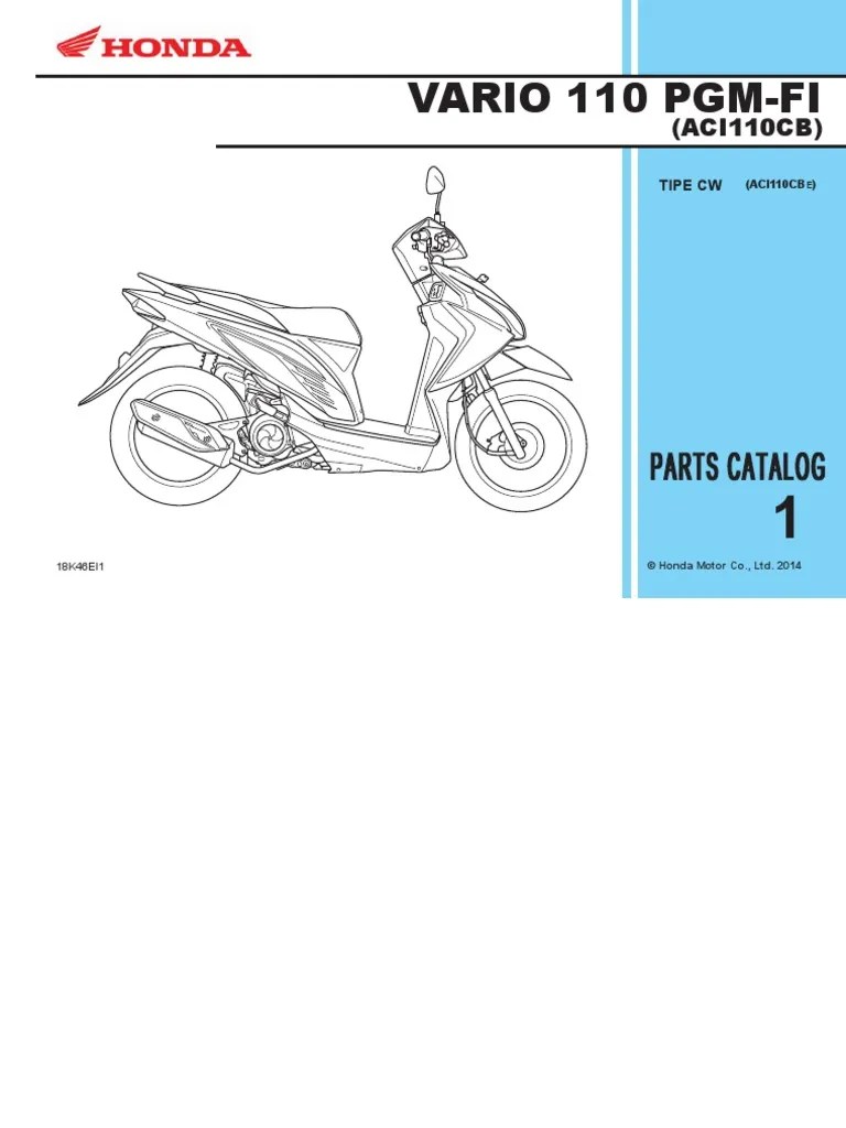 Katalog Vario Cw Karbu. Katalog Suku Cadang New Honda Vario 110 FI - PDF