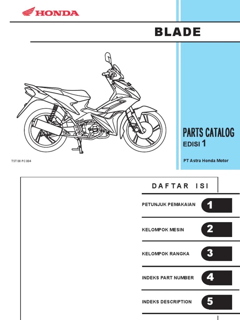 Katalog Honda Vario Karbu. Katalog Suku Cadang Honda Blade PDF