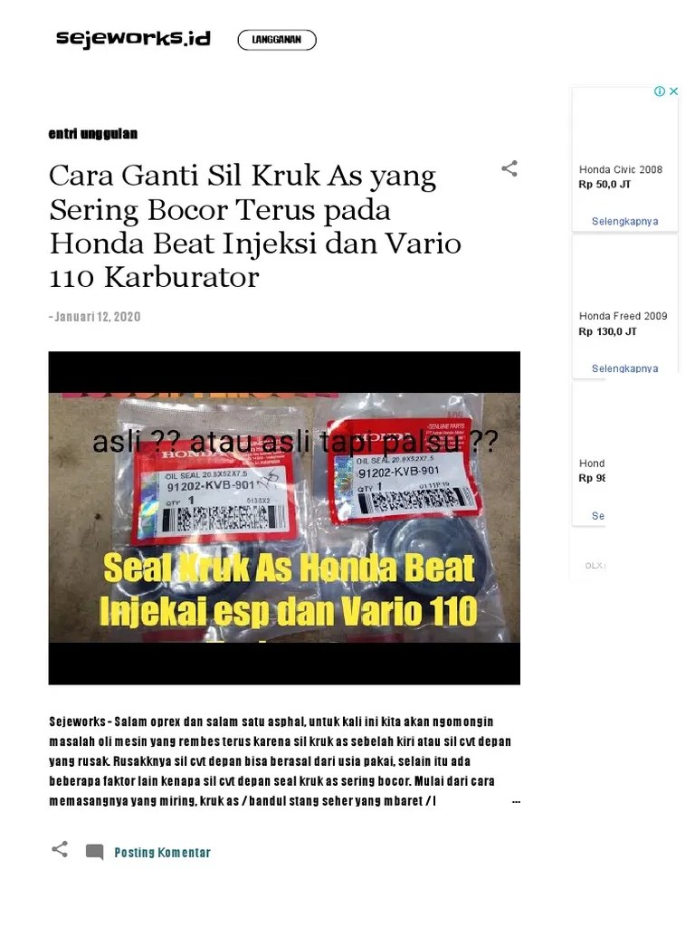 Pengapian Vario 110 Mati Total. Diagram Kelistrikan Honda Vario 110 Karbu Lama Yang Mati Total