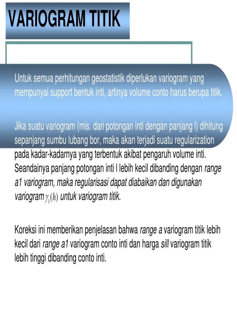 Variogram On R. Variogram Titik