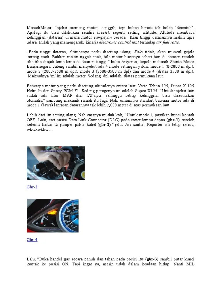 Cara Setting Altitude Vario 125. Reset Vario 125