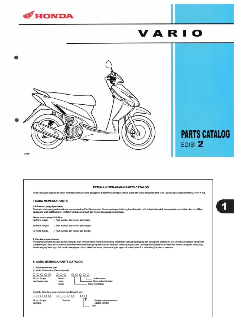 Vario 110 Karbu Katalog. Katalog Suku Cadang Vario 110