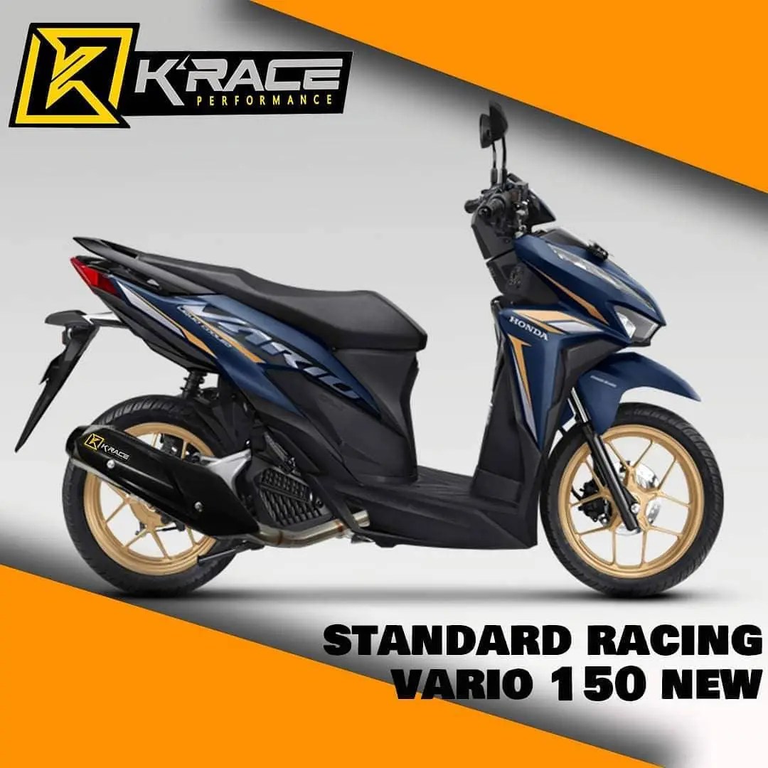 Sparepart Racing Vario 150. Jual K-Race : Knalpot Full System Standar Racing Vario 150 Original