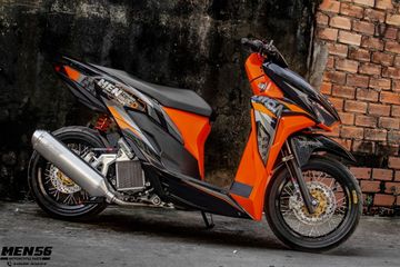 Vario Hitam Orange. Honda Vario 150 Tambah Sporty Pakai Kombinasi Oranye dan Hitam,