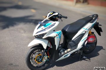 Modifikasi Vario 150 Double Cakram. Honda Vario Makin Sangar, Rem Depan Diupgrade Jadi Double Disc