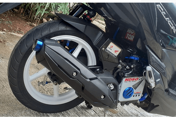 Radiator Vario Racing. Radiator di Modifikasi Honda Vario 150 Ini Unik, Ada Temengnya Segala
