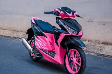 Honda Vario Warna Pink. Honda Vario 150 Berbaju Pink, Ubahan Cukup Simpel, Kaki-kaki Istimewa