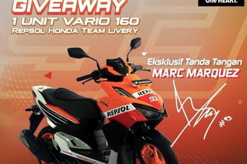 Vario 160 Marc Marquez. Semua Bisa Berkesempatan, Vario 160 Bertanda Tangan Marc Marquez Bakal Jadi Hadiah