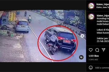 Vario Bekas Klaten. Toyota Innova Pelat Merah Tabrak Lari Honda Vario di Klaten, Pelaku Sudah Diamankan