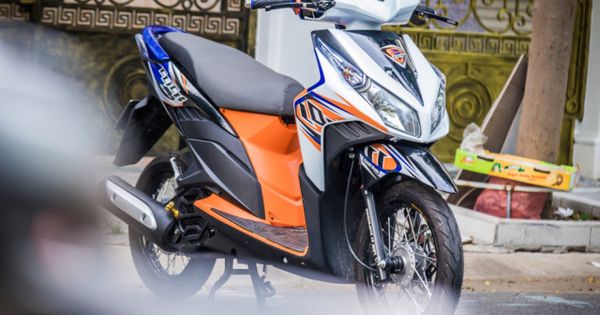 Vario Techno 110 Jari Jari. Kena Modifikasi, Honda Vario Techno 110 Jadi Kelihatan Segar