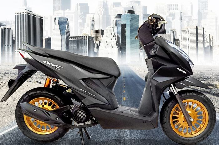 Velg Vario Dipasang Di Mio. Sedang Tren, Semua Matic Bisa Pasang Pelek 12 Inci Aftermarket?