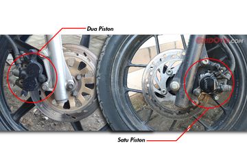 Piston Vario 110 Led. Lebih Aman Mana Sih, Rem Berkaliper 1 piston atau 2 Piston?