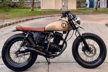 Motor Vario Japstyle. Dirasuki Roh Japstyle, Honda Mega Pro Custom Bodi dan Kaki-kaki Klasik