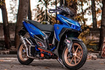 Modif Motor Vario 125 Tahun 2016. Motor Hadiah Bank, Modifikasi Honda Vario 125 Jaksel Style Ini Gahar