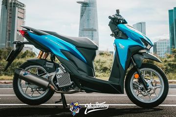 Vario Modif Biru. Honda Vario 150 Segar Dipandang, Biru Laut Ditemani Merek Berkelas, Ohlins Mengintip