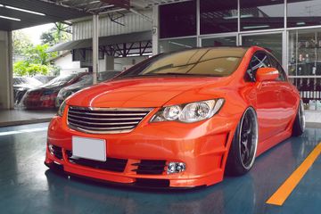 Fabric Air Vario Duct. Coba Tampil Beda Honda Civic FD Pakai Kelir Oranye dan Kaki Seksi