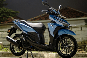 Vario Modif Blue. Modifikasi Honda Vario 150, Berjubah Kalem, Tapi Kaki-kakinya Agresif