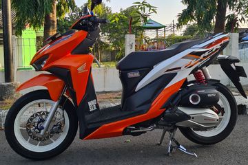 Vario 125 Màu Trắng 2021. Honda Vario 125 Oranye Thailand Jadi Kece, Kakinya Upgrade Minimalis