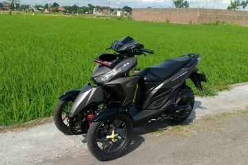 Modifikasi Motor Vario Roda Tiga. Enggak Mahal-Mahal Banget, Biaya Bikin Motor Jadi Tiga Roda, Kualitasnya Jempolan