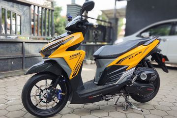 Vario 150 Cc Warna Kuning. Honda Vario 150 Menggoda, Bodi Kuning Spoon, Speedometer ala ZX-10R