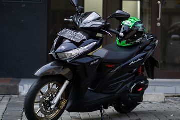 Xe Vario 125 Màu Xám. Honda Vario 125 Dimodif Simpel, Bodi Dan Kaki-kaki Kece Menuju Proper