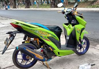 Modifikasi Motor Vario 110 Warna Hitam. Modifikasi Warna Motor Vario 110