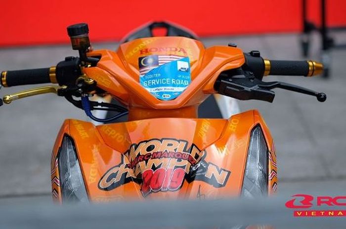 Honda Vario Modif Decal. Bikin Pangling, Modifikasi Honda Vario 150 Berbalut Decal Juara MotoGP 2019 Marc Marquez