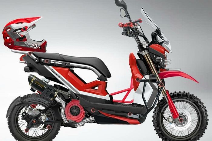 Modifikasi Motor Trail Honda Vario. Asyik Buat Garuk Tanah, Honda Zoomer-X Pindah Aliran Jadi Motor Trail