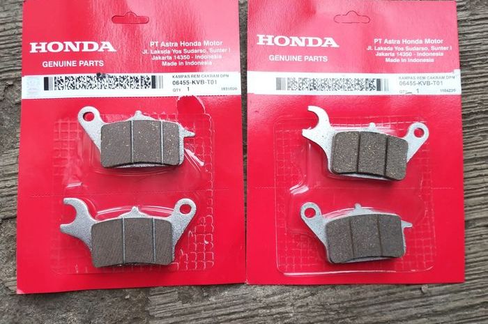Kampas Rem Honda Vario Original. Kemasan dan Warnanya Hampir Sama, Ini Ciri Kampas Rem Asli atau Palsu