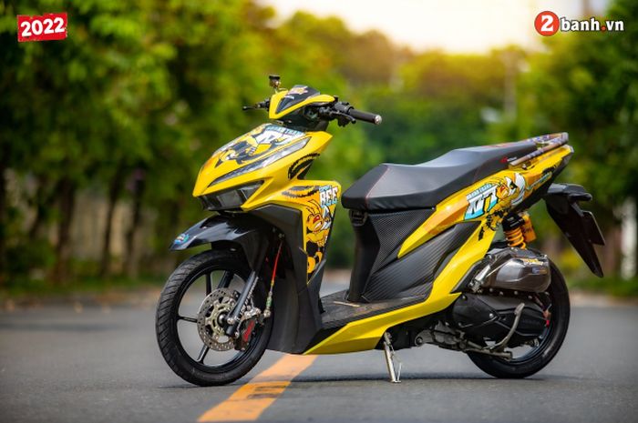 Modifikasi Vario 150 Warna Hitam Indonesia. Modifikasi Honda Vario 150 Livery Lebah Tampil Hedon, Gak Kalah Kece dari Honda Vario 160