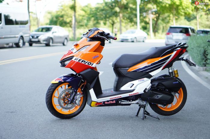 Vario 160 Modif Repsol. Modifikasi Honda Vario 160 Dandan Ala Repsol Honda Marc Marquez, Bertabur Part-Part Hedon!