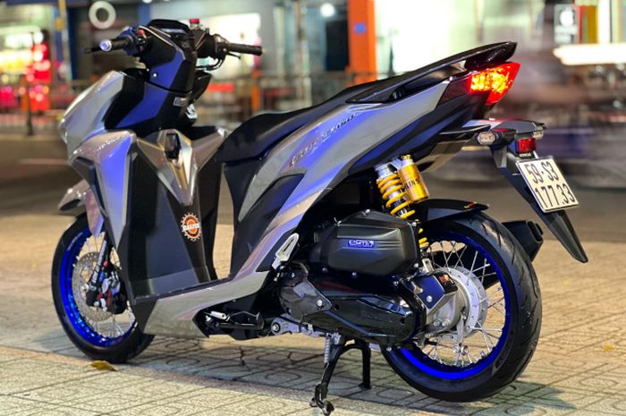 Minyak Rem Vario 150. Unik, Modifikasi Motor Honda Vario 150 Berkaki Jari-Jari Plus Rem Super Kece