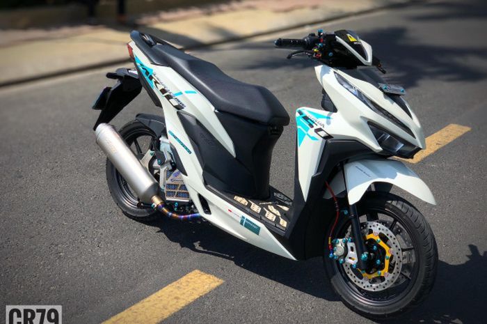 Modifikasi Vario 150 Double Cakram. Kaki Ala Moge, Modifikasi Motor Honda Vario 150 Rem Depan Pede Pakai Cakram Ganda