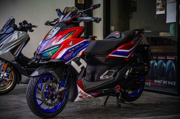 Honda Vario Racing. Ala Tim HRC, Modifikasi Motor Honda Vario 160 Racing Look Mirip Motor Paddock