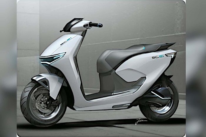 Vario Ban Lebar. Honda Ngamuk Siapkan Konsep Motor Listrik Baru Pakai Ban Lebar Ala Vario 160