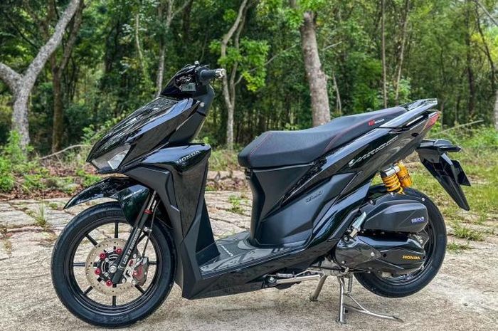 Vario 150 Cc Hitam. Serba Hitam, Modifikasi Motor Honda Vario 150 Modal Aksesoris Tampilan Jadi Makin Mewah