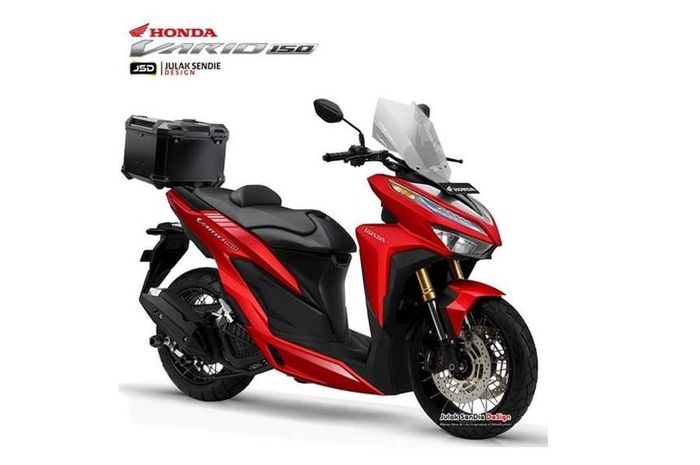 Modifikasi All New Vario 150 Warna Hitam. Keren Abis! All New Honda Vario 150 Dimodif Turing, Tampilannya Bikin Ngiler