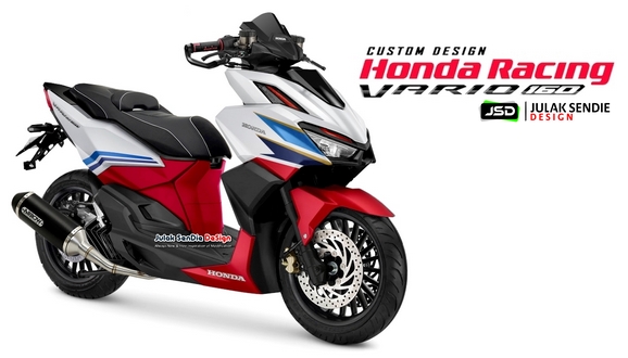 Modifikasi Honda Vario Merah. Modifikasi Honda Vario 160 Racing