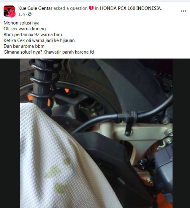Vario Pakai Pertamax Turbo. PCX 160 pun kena fuel dilution saat pakai pertamax turbo. Disetel irit ternyata bukan solusi!