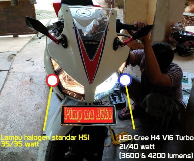 Model Skotlet Lampu Vario. Kalau lampu depan aslinya bolam, jangan diganti LED atau dikasih skotlet biru dong, bikin silau