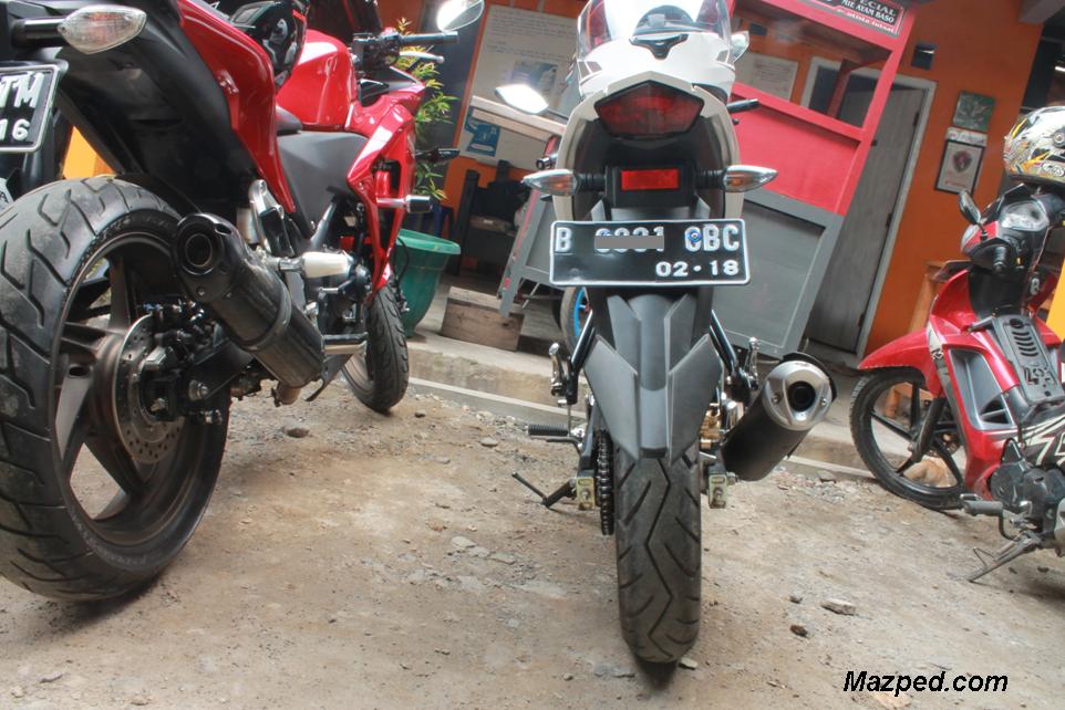 Spakbor Belakang Vario 125 Miring. Spakbor Vixion Lighting Miring Kekiri