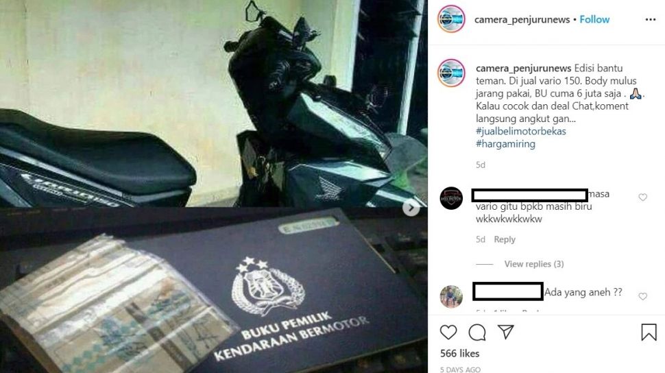 Harga Motor Vario 150 Stnk Only. Bikin Geger, Honda Vario 150 Dijual Rp 6 Juta Saja, Begini Kondisi Aslinya