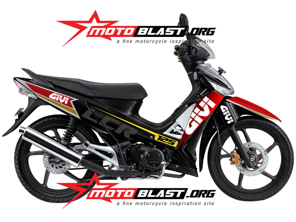 Vario 125 Helm In Modifikasi. Modif Striping Honda Supra X 125 GIVI stevan Bradl!