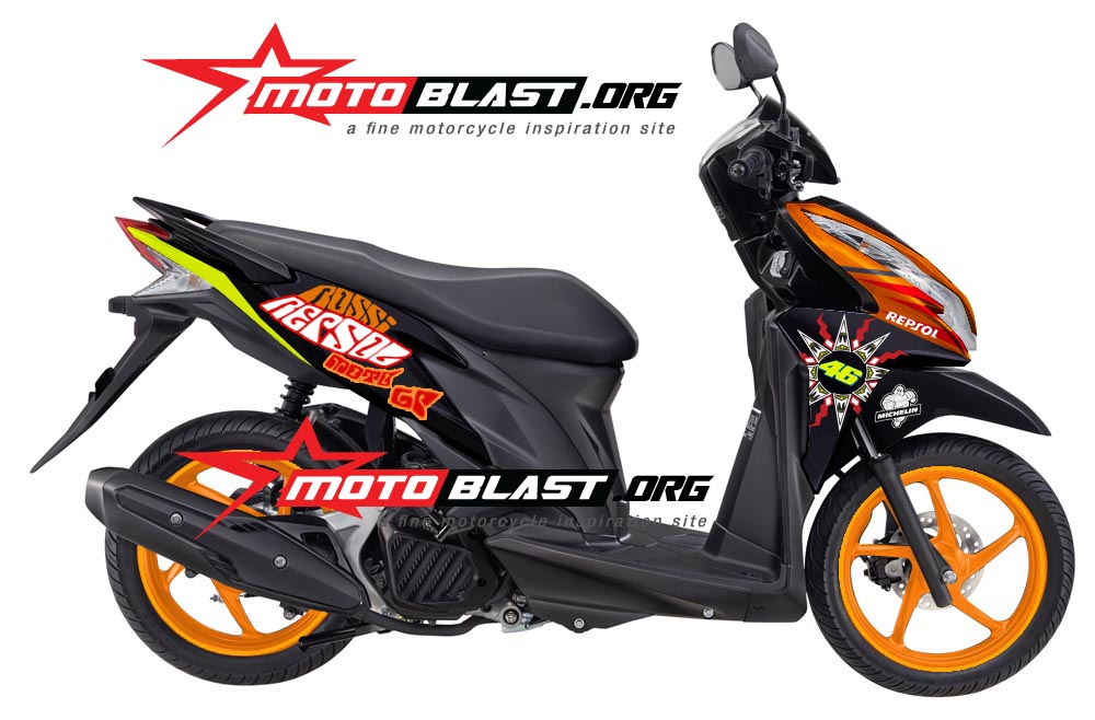 Vario 125 Modif Moto Gp. Modif Striping Honda Vario 125 Black