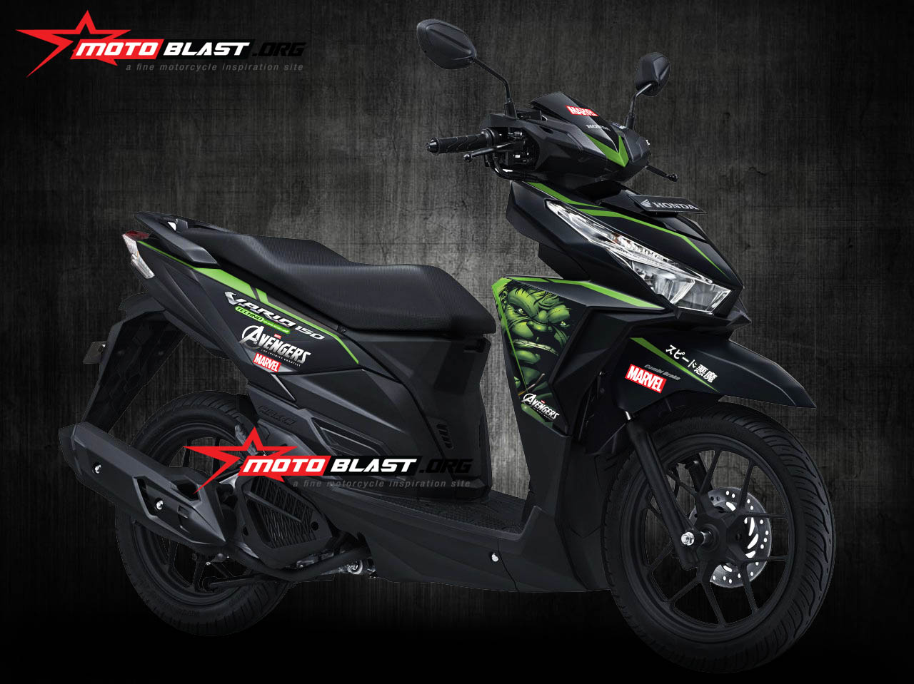 Vario Esp Modif. Modif Striping Honda Vario 150 ESP black