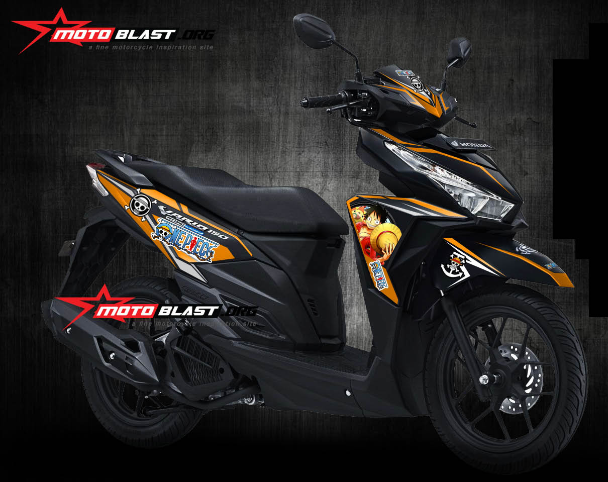 Modifikasi Honda Vario 125 Orange. Grafis Inspirasi Honda Vario 150Esp Black Matte