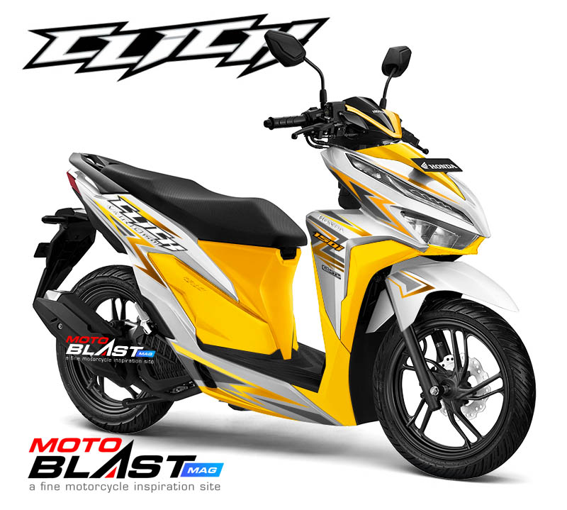 Vario 150 Terbaru Modif. Modifikasi Striping Honda New Vario 150 Facelift 2018 Livery CLICK Thunder