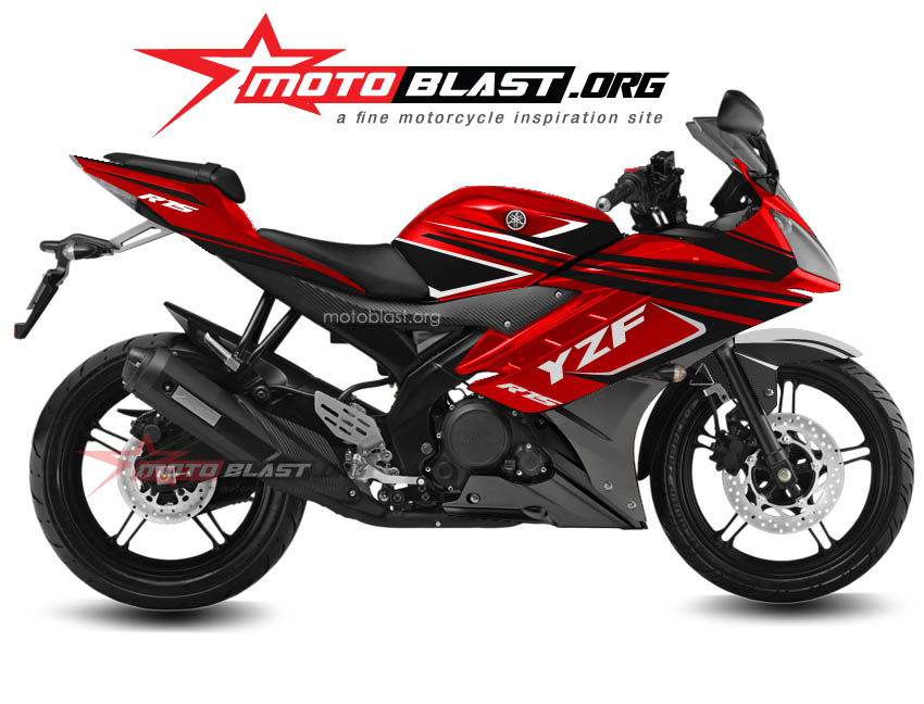 Modif Vario 125 Merah Sederhana. Modif Striping Yamaha R15 Merah!